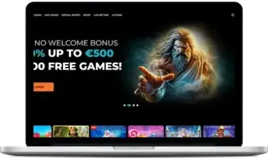 FestivalPlay casino lobby on a laptop